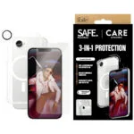 PanzerGlass Fashion 3in1 Protective Set Back Cover Σιλικόνης / Tempered Glass Διάφανο (iPhone 17e / 16e) CRNCHFUG29845