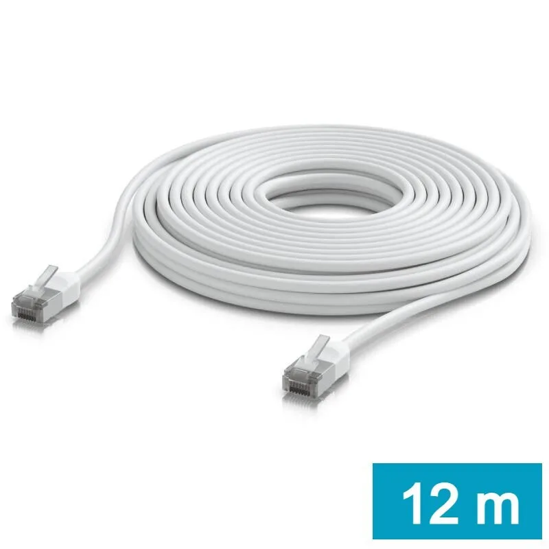 Ubiquiti U/UTP Cat.6a (Gigabit) Καλώδιο Δικτύου Ethernet εξωτερικού χώρου 12m Λευκό UACC-Cable-Patch-Outdoor-C6A-12M-W - Image 1