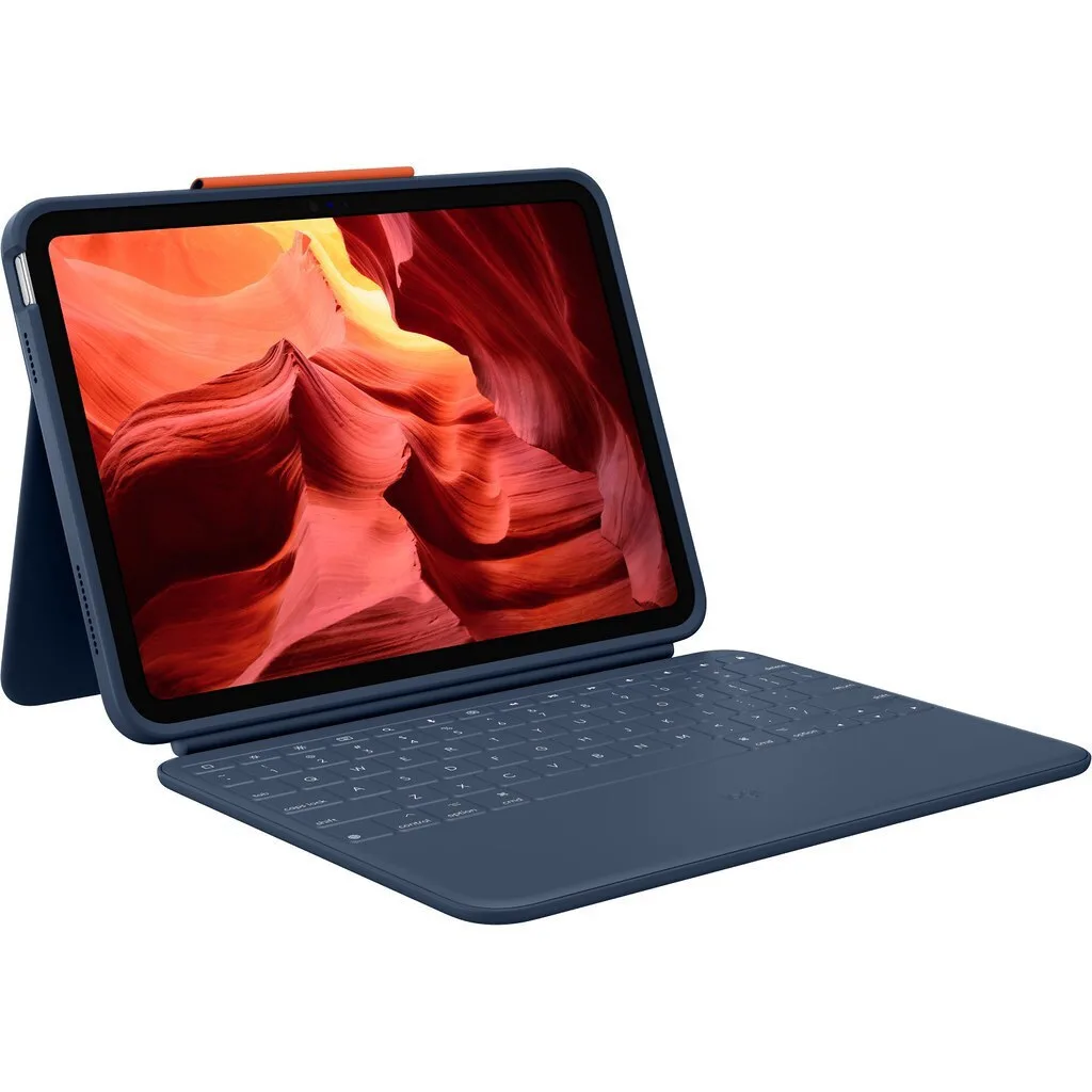 Logitech Rugged Combo 4 Flip Cover Ανθεκτική Μπλε (iPad 10th gen) - Image 1