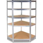 Topeshop Regał Magazynowy Narożny Metalowy Γωνιακή Ραφιέρα Dexion 90x30x180εκ. με 5 Ράφια Συνολικής Αντοχής 875kg