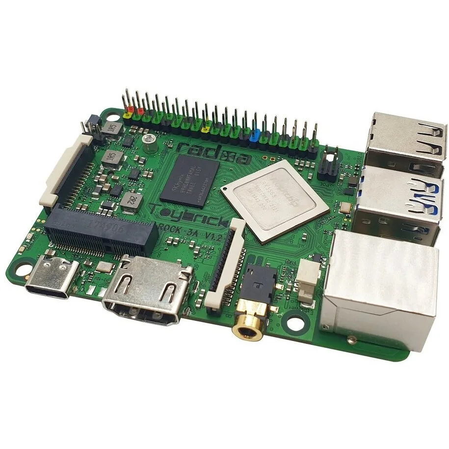 Μικροηλεκτρονικά Allnet Radxa Rock 3a 2gb Rk3568 Quad-core Cortex-a55 Freqency 2ghz Mali G52 2gb Lpddr4 - Image 1