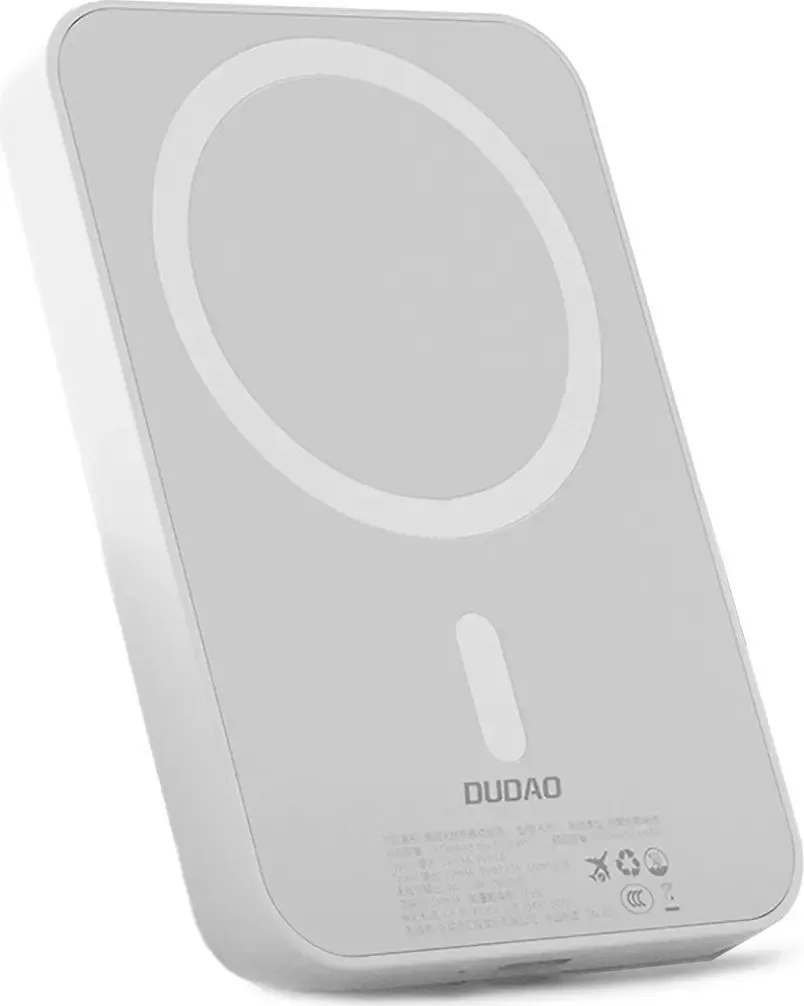 20250319130927_dudao_k26_magsafe_power_bank_10000mah_20w_me_thyra_usb_a_kai_thyra_usb_c_power_delivery_leyko.jpeg Dudao K26 MagSafe Power Bank 10000mAh 20W με Θύρα USB-A και Θύρα USB-C Power Delivery Λευκό - Image 1
