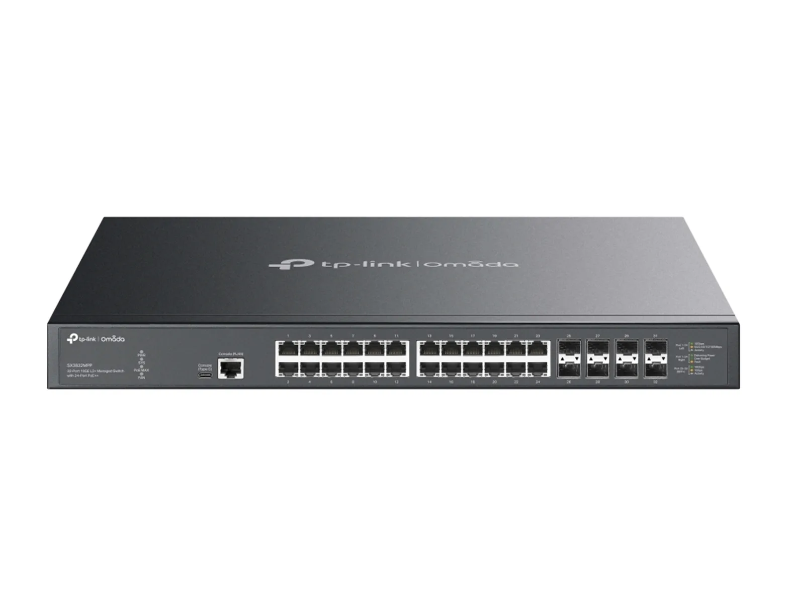 TP-LINK Omada SX3832MPP v1 Managed L2 PoE++ Switch με 24 Θύρες Ethernet και 8 SFP Θύρες - Image 1