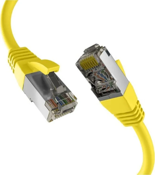 EFB S/FTP Cat.8.1 Καλώδιο Δικτύου Ethernet 0.5m Κίτρινο EC020200245 - Image 1