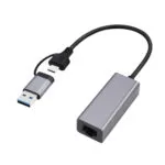 Gembird A-USB3AC-LAN2G-01 Αντάπτορας Δικτύου USB-C με Ενσύρματη Σύνδεση Ethernet