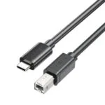 Unitek USB 2.0 Cable USB-C male - USB-B Μαύρο 2m C14140ABK-2M