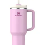Stanley Quencher H2.0 FlowState Handled Tumbler Θερμός Ανοξείδωτο BPA Free 1.18lt Cherry Blossom με Καλαμάκι και Λαβή 10-10825-050