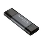 TeamGroup X1 64GB USB 3.2 Stick με σύνδεση USB-A & USB-C Γκρι
