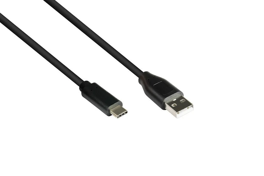 Good Connections USB 2.0 Cable USB-C male - USB-A / USB-C Μαύρο 5m GC-M0120 - Image 1