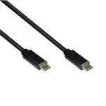 Good Connections USB 3.1 Cable USB-C male - USB-C PD Μαύρο 0.2m GC-M0111
