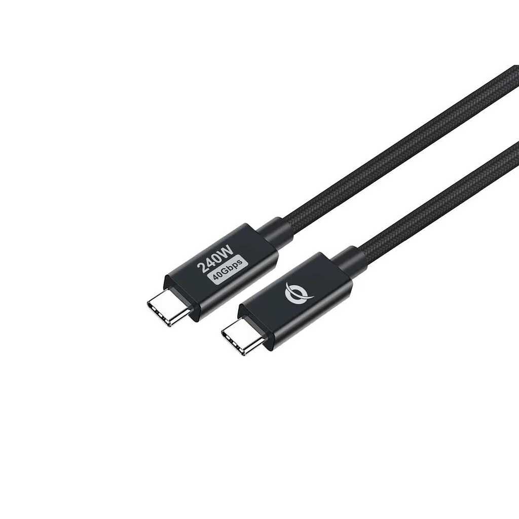 Conceptronic USB 2.0 Cable USB-C male - USB-C 240W PD Μαύρο 2m ETTA04B20 - Image 1