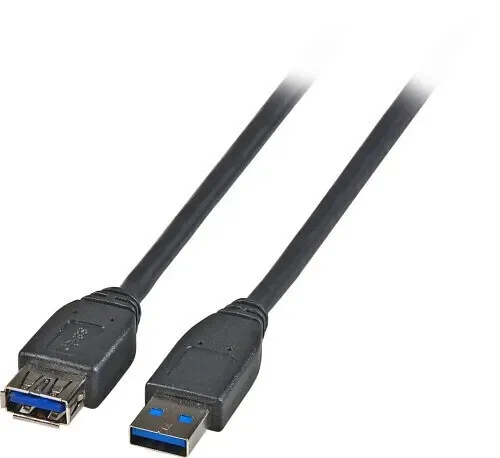 EFB USB 3.0 Cable USB-A male - USB-A female Μαύρο 1.8m K5237.1,8 - Image 1