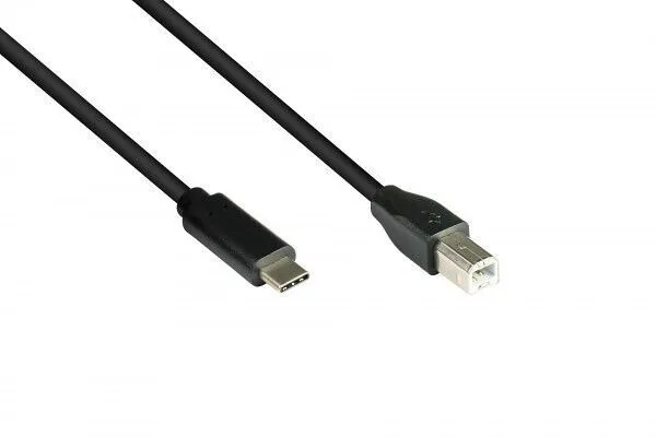 Good Connections Braided USB 2.0 Cable USB-C male - USB-B PD 0.5m 2510-CB005 - Image 1