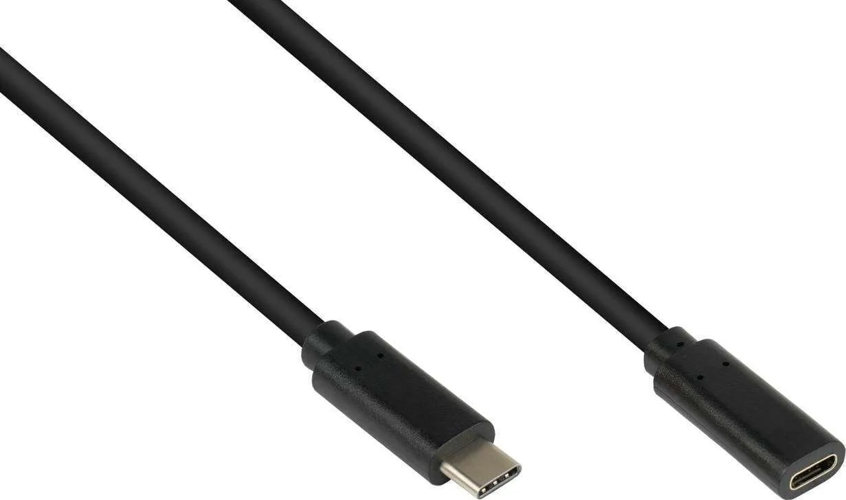 Good Connections USB 3.2 Cable USB-C male - USB-C female 100W PD Μαύρο 0.5m 2831-CV005S - Image 1