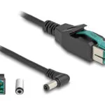 DeLock Poweredusb Male 12 V To Dc 5.5 X 2.5 Mm Male Καλώδιο DC - DC 1m (80609) 1τμχ