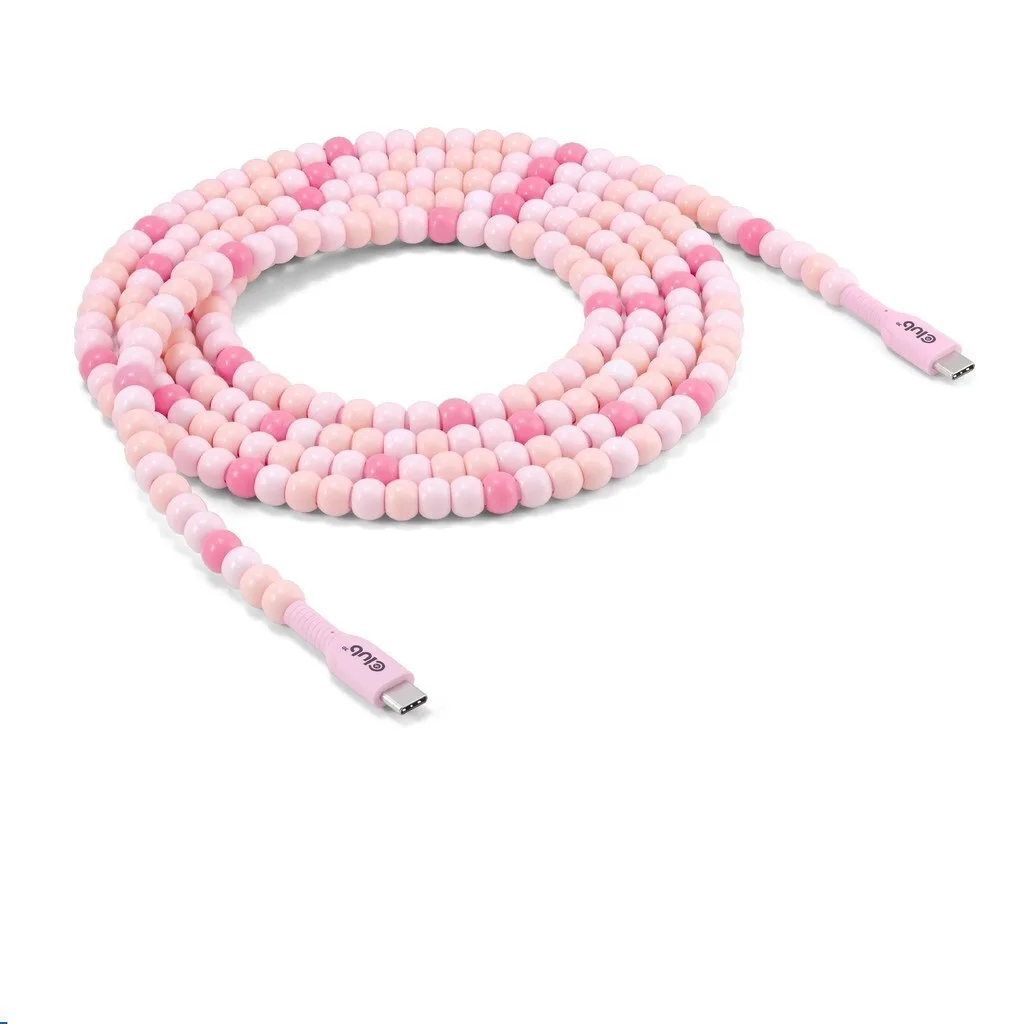 Club3D USB 2.0 Cable USB-C male - USB-C 60W PD Ροζ 2m - Image 1