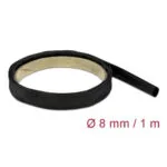 Delock Heat Shrink Tube 1m X 8mm Ratio 2:1 Black 18973