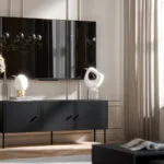 Μπουφές Palazzo Ξύλινος Black Matt 151x40x60cm