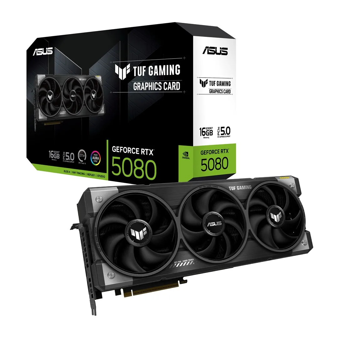 Asus GeForce RTX 5080 16GB GDDR7 TUF Gaming Κάρτα Γραφικών 90YV0M31-M0NA00 - Image 1