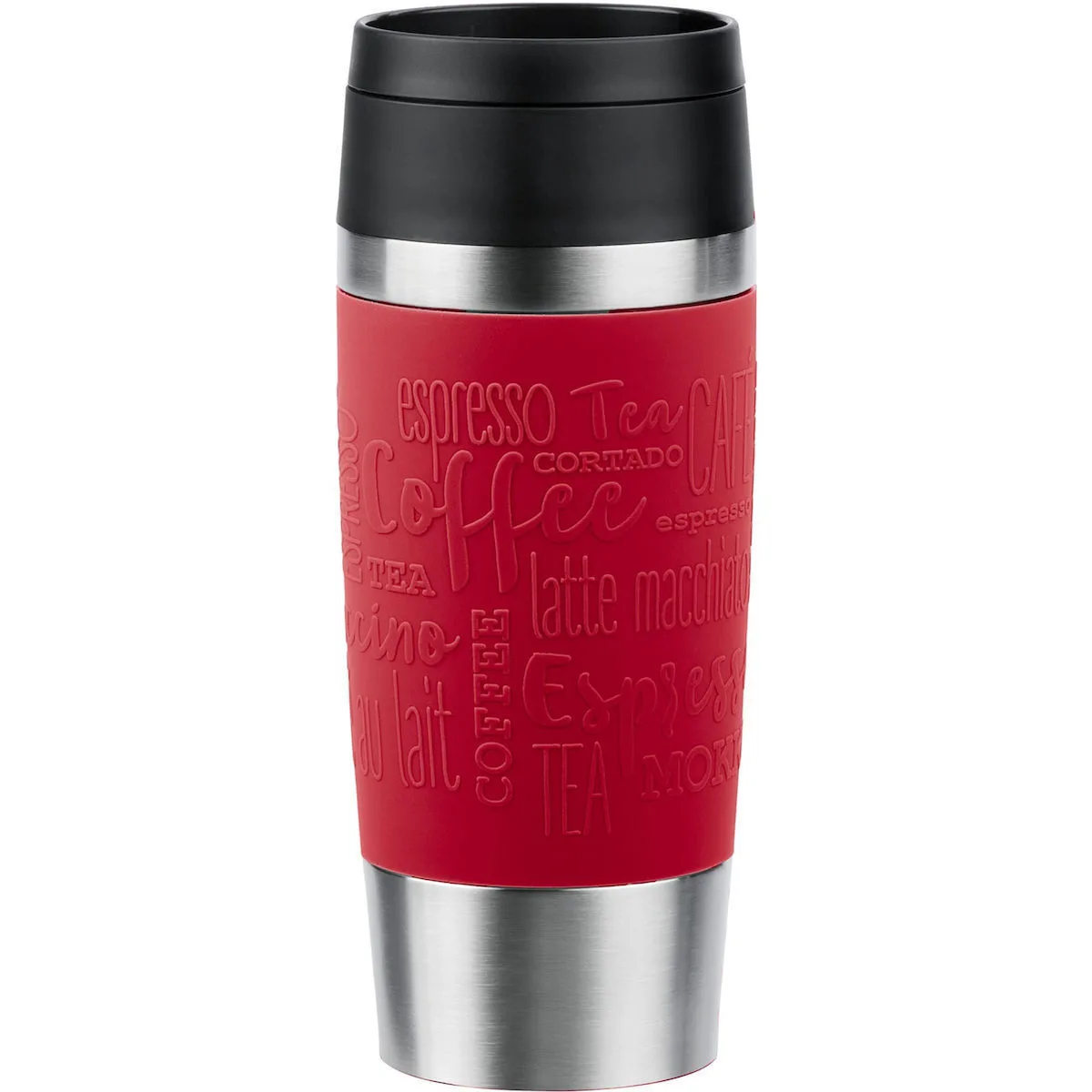 Emsa Travel Ποτήρι Θερμός Ανοξείδωτο 360ml Μαύρο με Λαβή N2020400 - Image 1