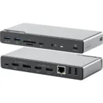Alogic USB-C Docking Station με HDMI/DisplayPort 4K PD και σύνδεση 4 Οθονών Γκρι (DUCDV4)