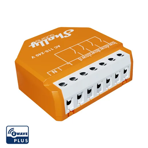 Shelly Wave I4 Smart Switch Z-Wave 10A (με Ουδέτερο) SHELLYQUBINOWAVEI4 - Image 1