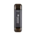 Transcend 128GB USB 3.2 SSD Stick με σύνδεση USB-A & USB-C Μαύρο