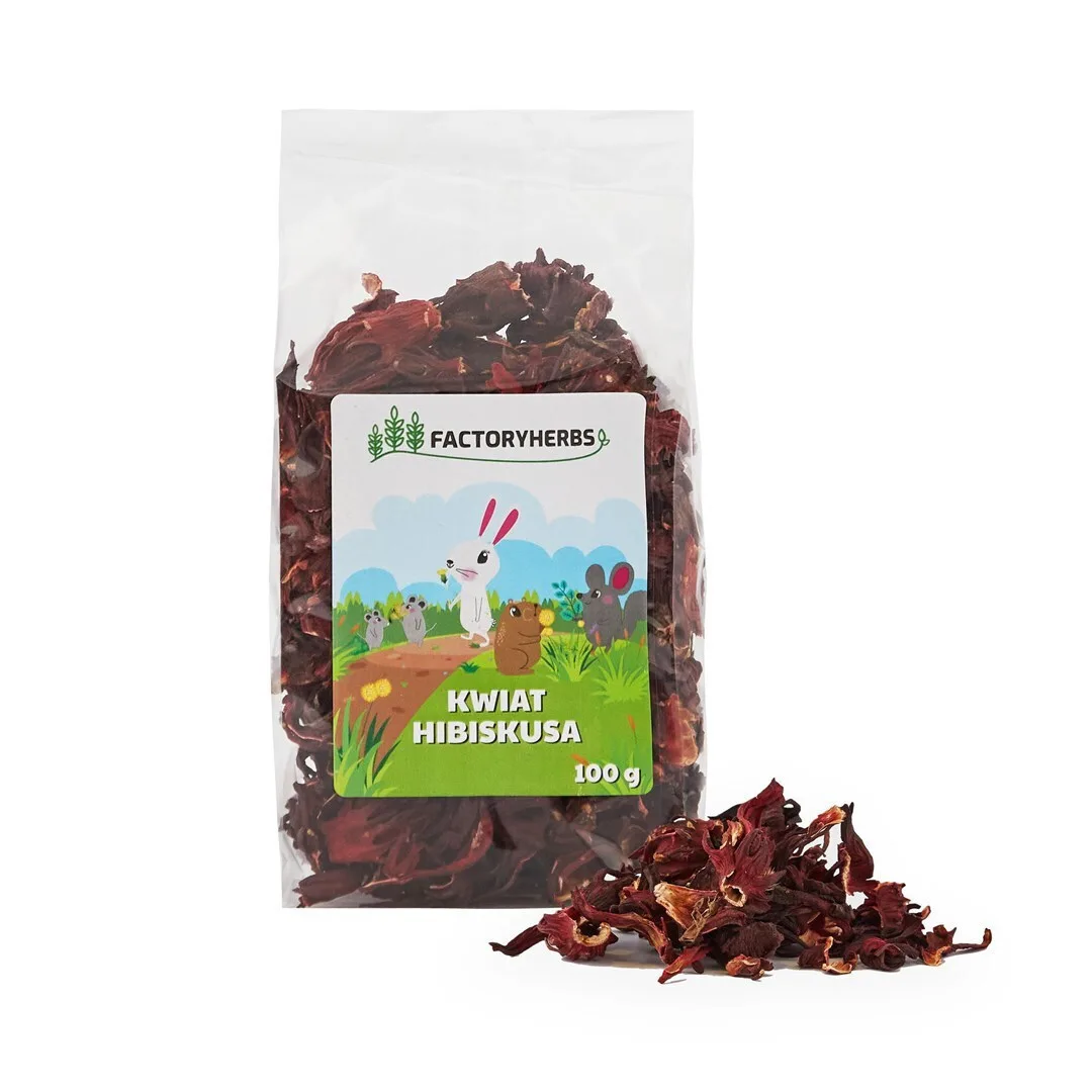 20250415122857_factory_herbs_hibiscus_flower_treat_rodents_rabbits_100g.jpeg Factory Herbs Hibiscus Flower Treat Rodents Rabbits 100g - Image 1