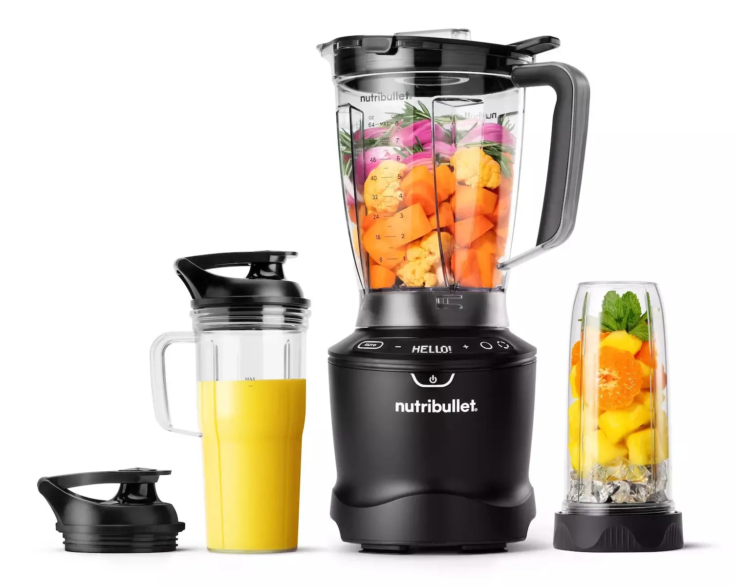 20250415172534_nutribullet_mplenter_gia_smoothies_1_8lt_1500w_nbf550dg.jpeg NutriBullet SmartSense 1500 Combo Μπλέντερ με Κανάτα Tritan 1.8 lt 1500W Graphite - Image 1