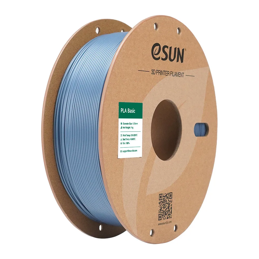 Esun PLA 3D Printer Filament 1.75mm Light Grey 1kg PLA-Basic175Q-H1P1 1τμχ (Spool) - Image 1