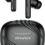 Awei TA6 In-ear Bluetooth Handsfree Ακουστικά με Αντοχή στον Ιδρώτα και Θήκη Φόρτισης Μαύρα