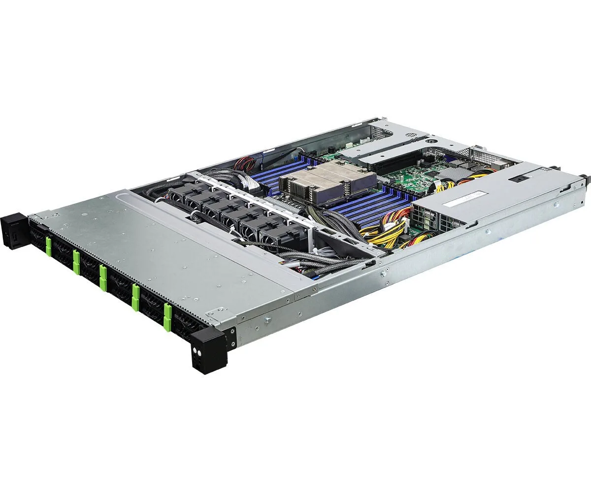 ASRock 1U12E-GENOA/2L2T (EPYC 9004/24GB DDR4/Rack 1U, UP, AMD EPYC 9004, 12xSFF, 2xGbE, 2x10GbE, Red. PSU, IPMI/No OS) - Image 1