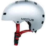 Motus Md-107 Silver Bicycle Helmet Kids Size M