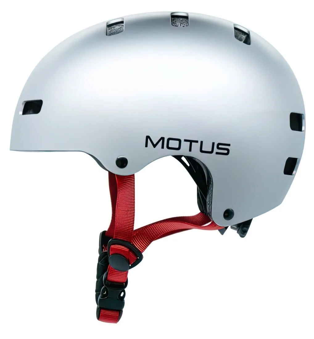 20250430095725_motus_md_107_silver_bicycle_helmet_kids_size_m.jpeg Motus Md-107 Silver Bicycle Helmet Kids Size M - Image 1