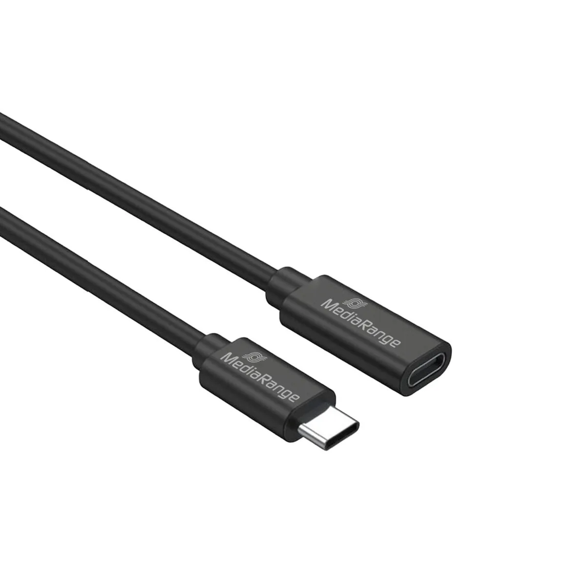 20250430101342_mediarange_usb_2_0_cable_usb_c_male_usb_c_female_2m.jpeg MediaRange USB 2.0 Cable USB-C male - USB-C female 60W PD Μαύρο 2m MRCS245 - Image 1