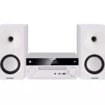 Blaupunkt Ηχοσύστημα 2.0 MS30BT 40W με CD / Digital Media Player και Bluetooth Λευκό