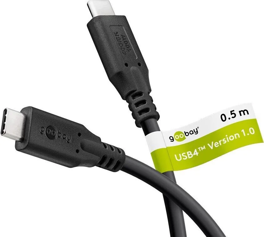20250502103535_goobay_usb_2_0_cable_usb_c_male_usb_c_100w_mayro_0_5m_74190_bulk.jpeg Goobay USB 2.0 Cable USB-C male - USB-C 100W PD Μαύρο 0.5m 74190 Bulk - Image 1