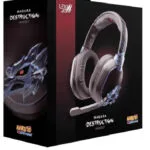 Lexip Madara “Destruction” Ασύρματο Over Ear Gaming Headset με σύνδεση 3.5mm / Bluetooth Καφέ for Nintendo Switch / PC / PS4 / PS5 / XBOX