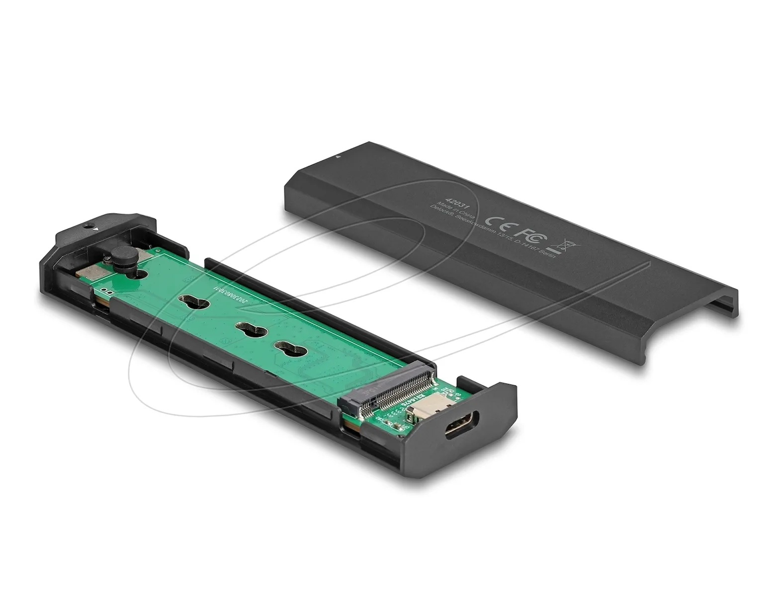 DeLock Θήκη για Σκληρό Δίσκο M.2 SATA III NVME με σύνδεση SATA 42031 - Image 1