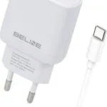 Beline Φορτιστής με Θύρα USB-C και Καλώδιο USB-C - USB-C 25W Power Delivery Λευκός (U03)