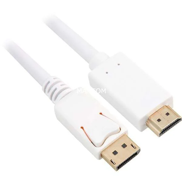 20250509110219_5a0a79a3.jpeg Sharkoon Cable DisplayPort male - HDMI male 3m Λευκό - Image 1