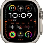 Apple Watch Ultra 2 2024 Titanium 49mm Αδιάβροχο με eSIM και Παλμογράφο (Natural με Tan Alpine Loop - Small)