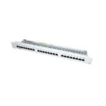 Patch Panel Roline 26.99.0329 19" Rack 24 Ports Shielded Cat 5e Class D Eia Tia 568b Light Gray