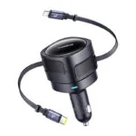 Baseus Enjoyment Max Car Charger Φορτιστής Αυτοκινήτου 60W Γρήγορης Φόρτισης μαζί με Καλώδιο Lightning / Type-C Μαύρο Χρώμα C00035507121-00
