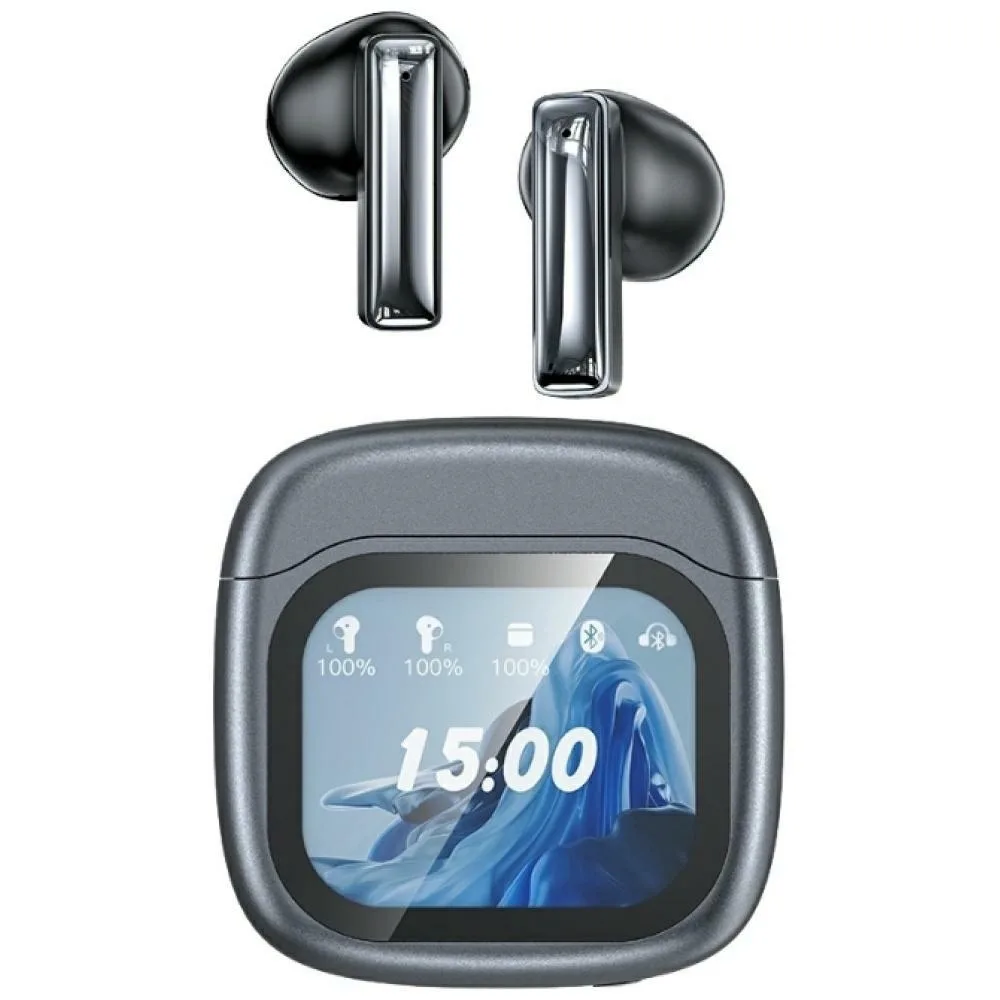 Awei TP100ENC Earbud Bluetooth Handsfree Ακουστικά με Θήκη Φόρτισης Μαύρα - Image 1