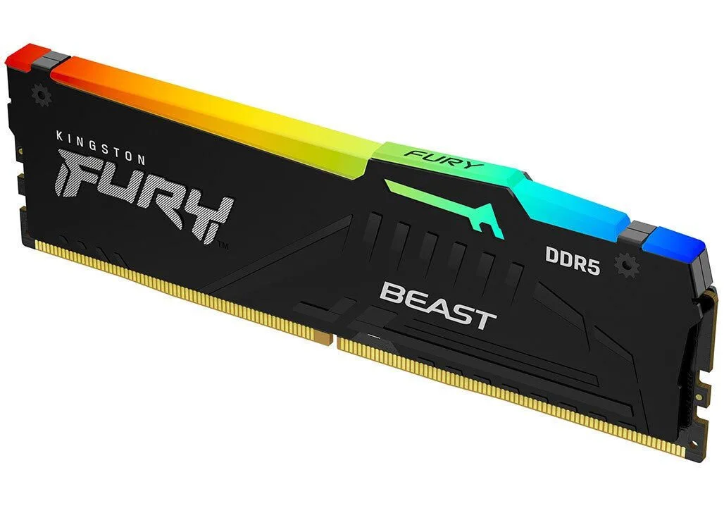 Kingston FURY Beast DDR5 με Module 1x64GB και Ταχύτητα 5600 για Desktop KF556C40BBA-64 - Image 1