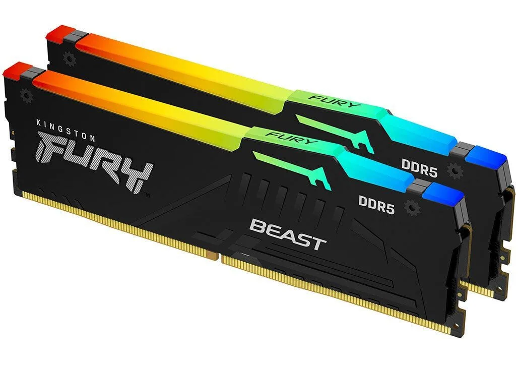 Kingston FURY Beast DDR5 64GB RAM με 2x32GB Modules και Ταχύτητα 5600 για Desktop KF556C40BB2AK2-64 - Image 1