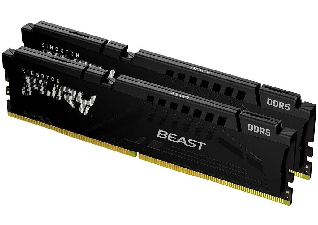 Kingston FURY Beast DDR5 64GB RAM με 2x32GB Modules και Ταχύτητα 6000 για Desktop KF560C36BBE2K2-64 - Image 1