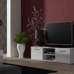 Έπιπλο Τηλεόρασης Λευκό Μ140xΠ43xΥ37cm SOHORTV140BI/BI