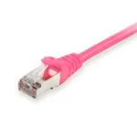 Equip S/FTP Cat.6a (Gigabit) Καλώδιο Δικτύου Ethernet 10m Ροζ 606908